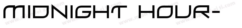 Midnight hour字体转换
